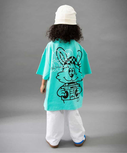 Japanese children's clothing BREEZE printed short-sleeved top 90-160cm boys' summer TOPS 