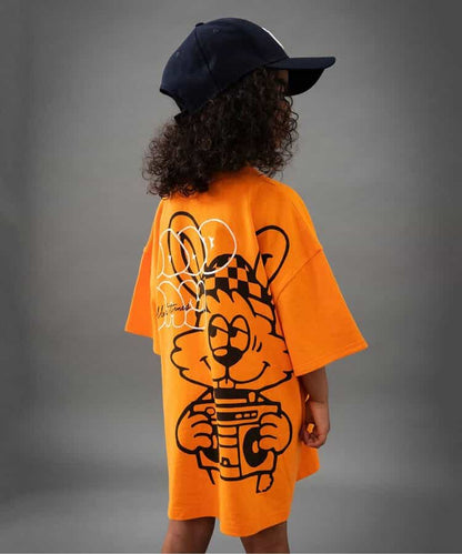 Japanese children's clothing BREEZE printed short-sleeved top 90-160cm boys' summer TOPS 