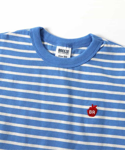 Japanese children's clothing BREEZE loose striped top 80-150cm boys' summer TOPS 