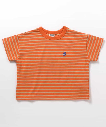 Japanese children's clothing BREEZE loose striped top 80-150cm boys' summer TOPS 