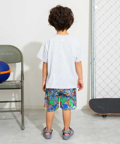 Japanese children's clothing BREEZE car and hamburger short-sleeved top 80-140cm boys' summer TOPS 