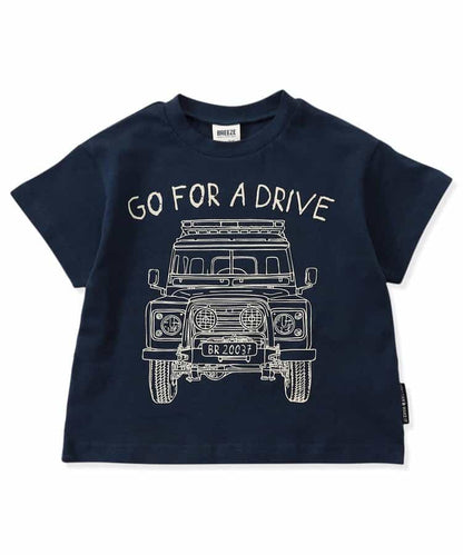 Japanese children's clothing BREEZE car and hamburger short-sleeved top 80-140cm boys' summer TOPS 