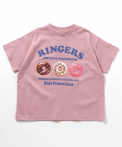 Japanese children's clothing BREEZE multi-color printed tops 90-150cm boys/girls summer TOPS 