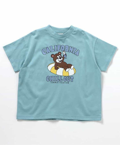 Japanese children's clothing BREEZE multi-color printed tops 90-150cm boys/girls summer TOPS 