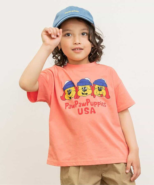 Japanese children's clothing BREEZE multi-color printed tops 90-150cm boys/girls summer TOPS 