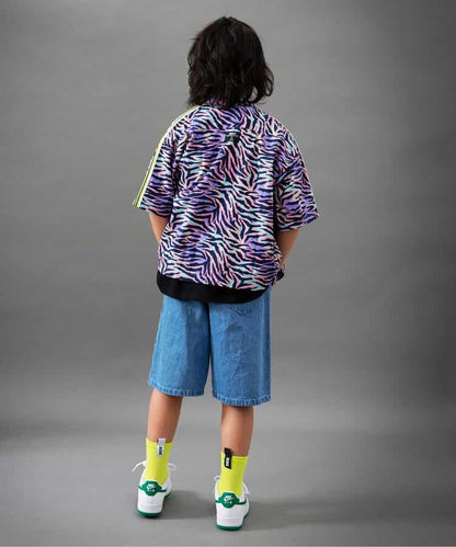 Japanese children's clothing BREEZE edge pattern shirt 90-160cm boys summer TOPS 