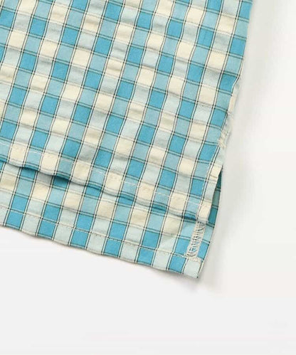 Japanese children's clothing BREEZE plaid sailor top 90-140cm boys/girls summer TOPS 
