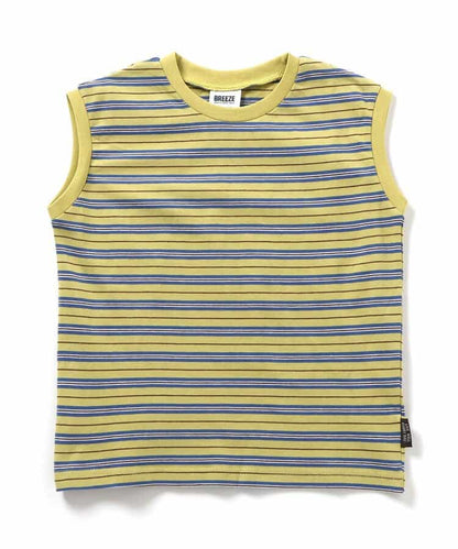 Japanese children's clothing BREEZE striped vest 90-150cm girls summer TOPS 