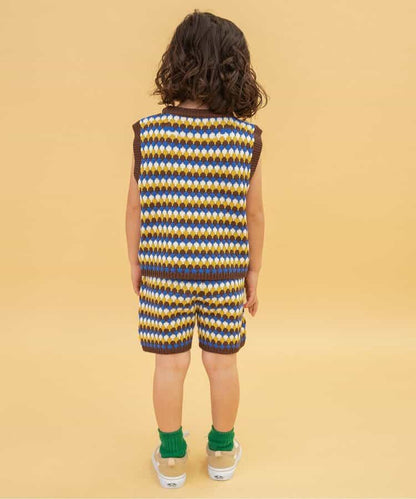 Japanese children's clothing BREEZE knitted vest 80-130cm boys/girls summer TOPS 
