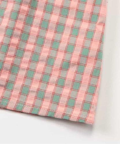 Japanese children's clothing BREEZE plaid sailor vest 90-140cm girls summer TOPS 