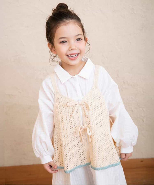 Japanese children's clothing BREEZE suspender knit top 80-140cm boys' summer TOPS 