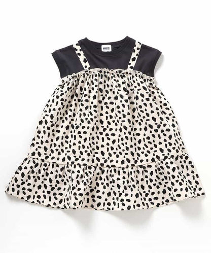 BREEZE Fake Two-Piece French Sleeve Dress (80-140cm) for Girls (Summer Dress) 