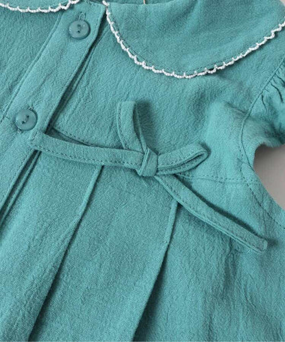 Japanese children's clothing BREEZE bow dress 90-140cm girls summer dresses 