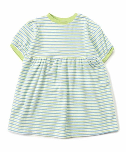 Japanese BREEZE Towel Stripe Dress 80-140cm Girls Summer Dresses 