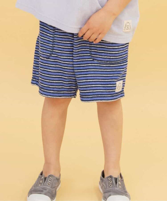 Japanese children's clothing BREEZE toweling striped shorts 80-140cm boys/girls summer PANTS 