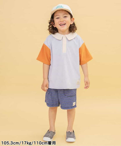 Japanese children's clothing BREEZE toweling striped shorts 80-140cm boys/girls summer PANTS 