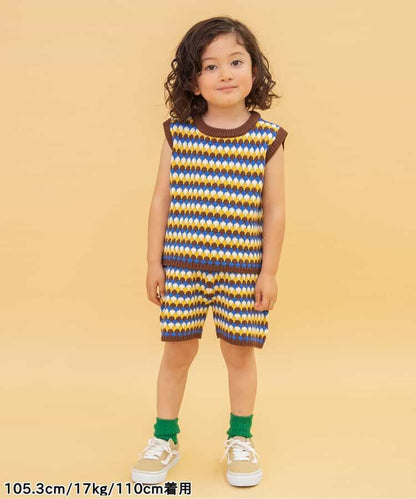 Japanese children's clothing BREEZE knitted shorts 80-130cm boys'/girls' summer PANTS 