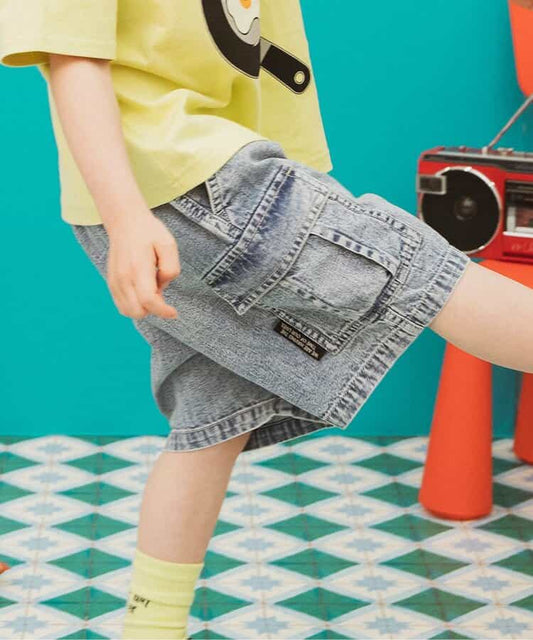 Japanese children's clothing BREEZE wide version of the overalls shorts 80-150cm boys' summer PANTS 