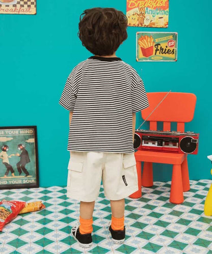 Japanese children's clothing BREEZE wide version of the overalls shorts 80-150cm boys' summer PANTS 