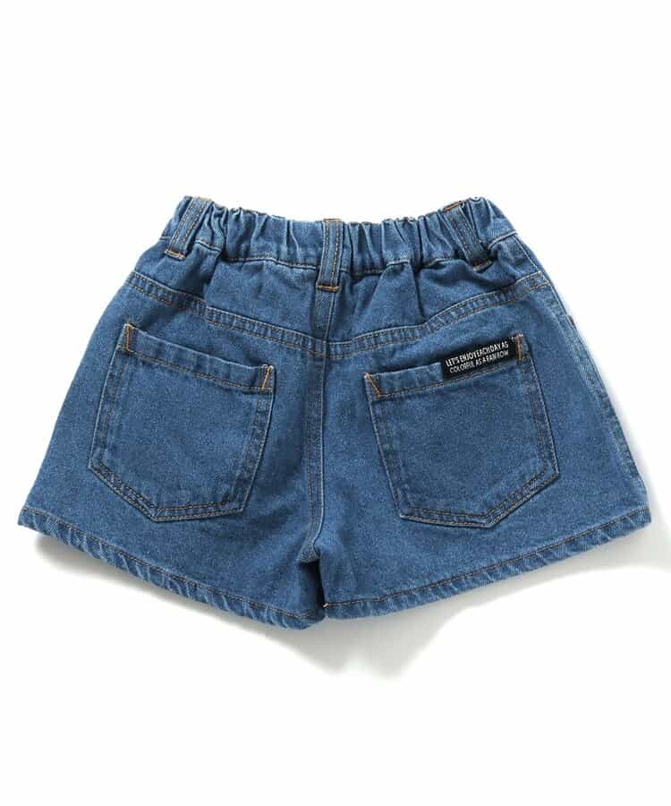 Japanese children's clothing BREEZE embroidered denim shorts 80-140cm girls' summer PANTS 