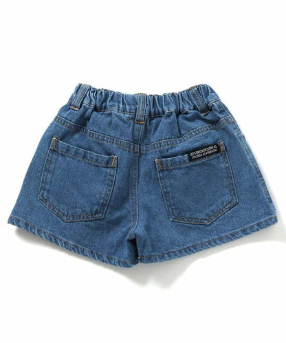 Japanese children's clothing BREEZE embroidered denim shorts 80-140cm girls' summer PANTS 