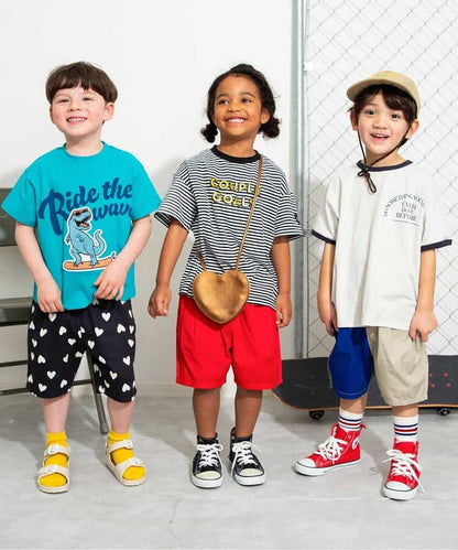Japanese children's clothing BREEZE loose rounded shorts 90-150cm boys'/girls' summer PANTS 
