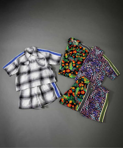 Japanese children's clothing BREEZE edge pattern shirt 90-160cm boys summer TOPS 