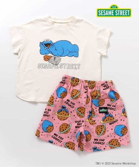 BREEZE x SESAME STREET Pajamas (80-130cm) for Boys and Girls (Summer Pajamas) 
