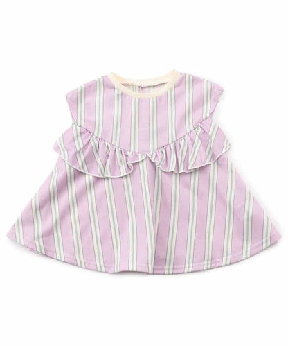 Japanese children's clothing BREEZE quick-drying series ruffle vest 80-140cm girls summer TOPS 