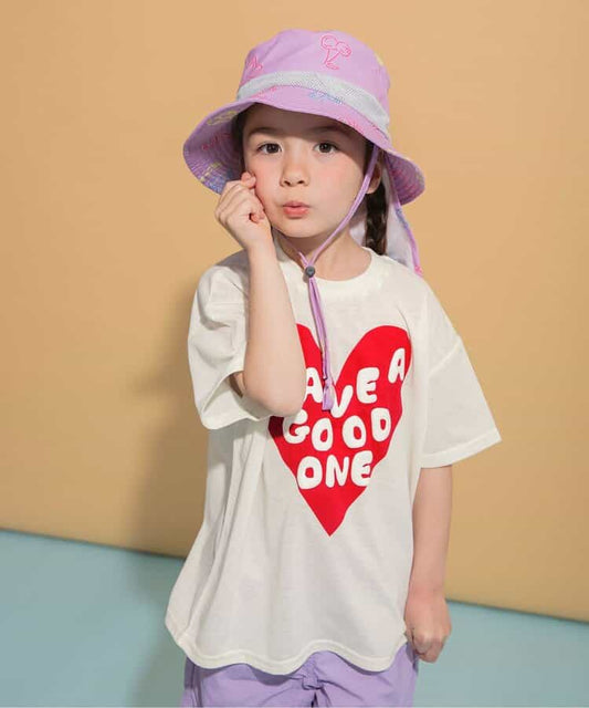Japanese children's clothing BREEZE quick-drying series printed short-sleeved tops 80-150cm boys'/girls' summer TOPS 