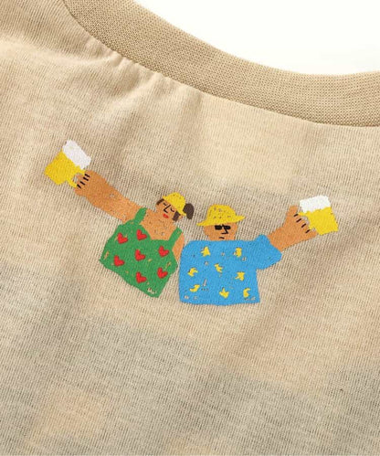 Japanese children's clothing BREEZE quick-drying series printed short-sleeved tops 80-150cm boys'/girls' summer TOPS 