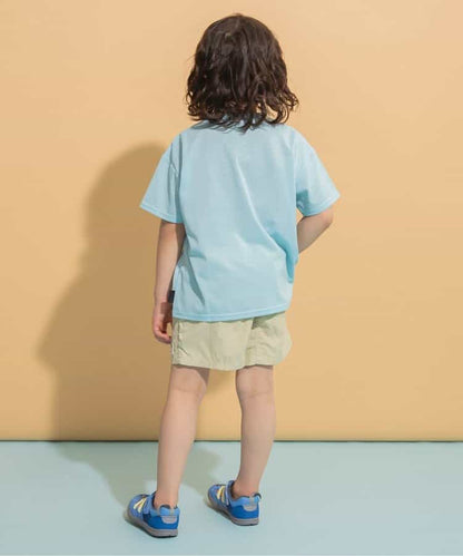 Japanese children's clothing BREEZE quick-drying series printed short-sleeved tops 80-150cm boys'/girls' summer TOPS 