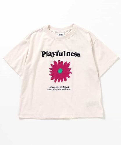BREEZE Japanese children's clothing holiday style printed tops 80-150cm boys/girls summer TOPS 