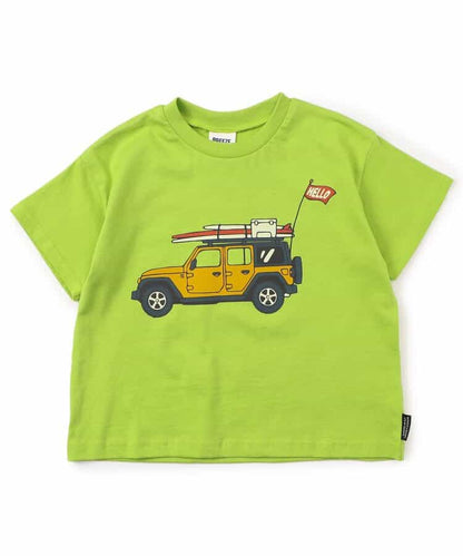 Japanese children's clothing BREEZE printed short-sleeved tops 80-150cm boys/girls summer TOPS 