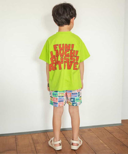 Japanese children's clothing BREEZE printed short-sleeved tops 80-150cm boys/girls summer TOPS 