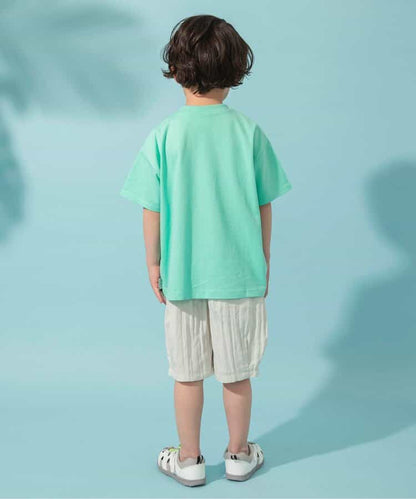 Japanese children's clothing BREEZE printed short-sleeved tops 80-150cm boys/girls summer TOPS 