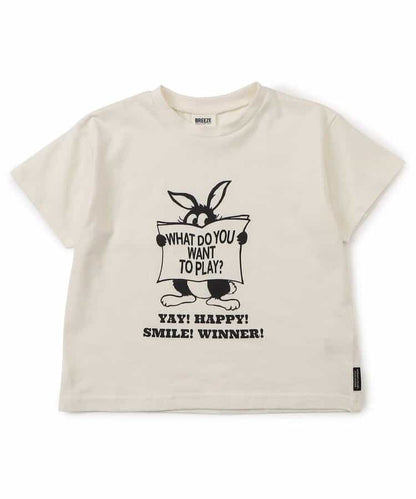 Japanese children's clothing BREEZE printed short-sleeved tops 80-150cm boys/girls summer TOPS 