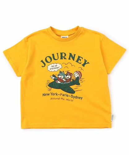 Japanese children's clothing BREEZE printed short-sleeved tops 80-150cm boys/girls summer TOPS 