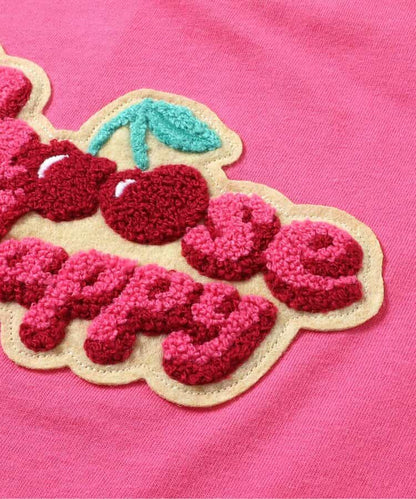 Japanese children's clothing BREEZE 3D fur pattern top 80-140cm boys/girls summer TOPS 