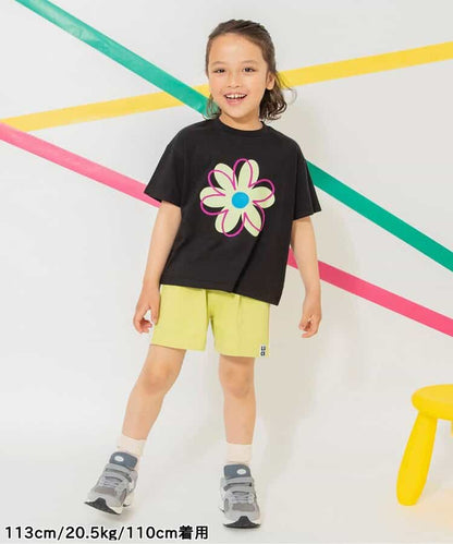 Japanese children's clothing BREEZE floral print top 80-150cm boys/girls summer TOPS 