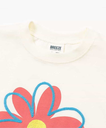 Japanese children's clothing BREEZE floral print top 80-150cm boys/girls summer TOPS 
