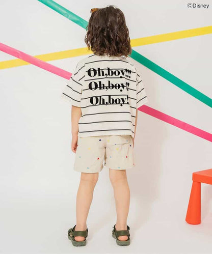 Japanese children's clothing BREEZE x Disney printed tops 80-140cm boys/girls summer TOPS 