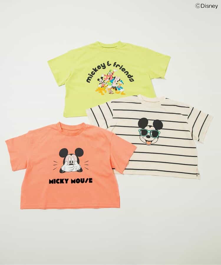 Japanese children's clothing BREEZE x Disney printed tops 80-140cm boys/girls summer TOPS 
