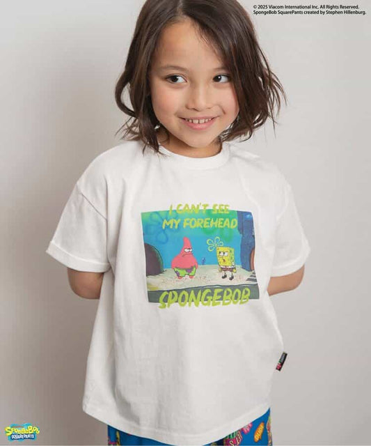 BREEZE x SpongeBob SquarePants Print Tops (80-140cm) for Boys and Girls (Summer) 