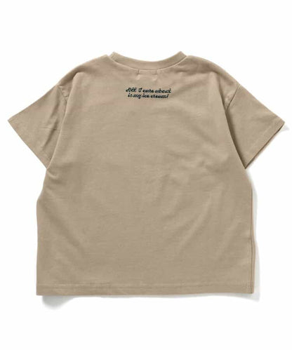 Japanese children's clothing BREEZE printed tops 80-160cm boys/girls summer TOPS 
