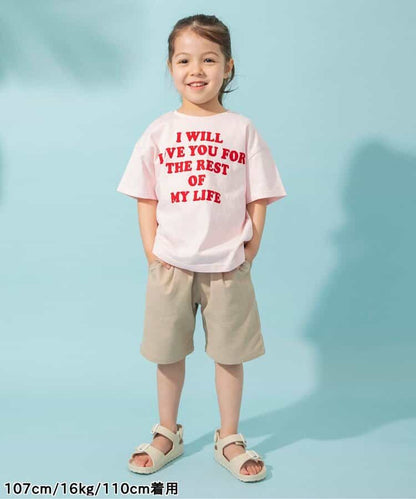 Japanese children's clothing BREEZE printed short-sleeved tops 80-140cm boys/girls summer TOPS 