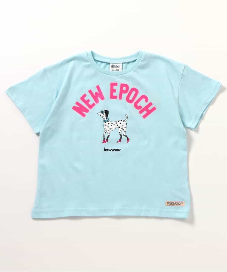 Japanese children's clothing BREEZE printed short-sleeved tops 80-140cm boys/girls summer TOPS 