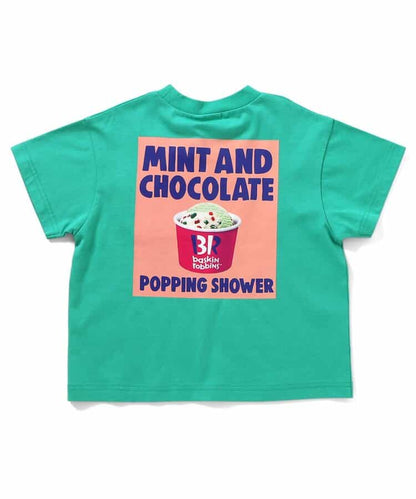 BREEZE x Baskin-Robbins Japanese Kids' Clothing: Ice Cream Print Tops (80-140cm) for Boys and Girls (Summer) 