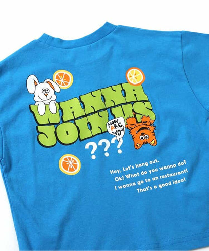 Japanese children's clothing BREEZE printed tops 80-140cm boys/girls summer TOPS 