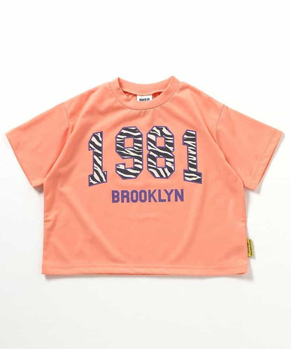 Japanese children's clothing BREEZE quick-drying water-absorbing printed tops 80-140cm boys'/girls' summer TOPS 